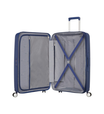 American Tourister Groer Soundbox Spinner Hartschalenkoffer mit Marine