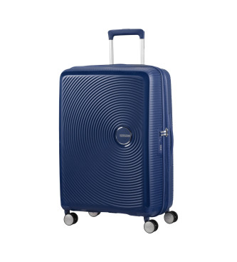 American Tourister Soundbox Spinner Medium hrd kuffert Navy