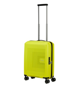 American Tourister Valigia da cabina rigida espandibile Aerostep con capacità fino a 40 L verde