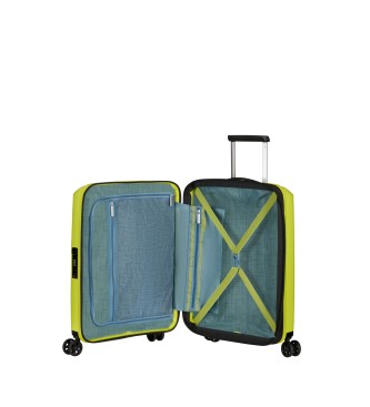 American Tourister Valigia da cabina rigida espandibile Aerostep con capacità fino a 40 L verde