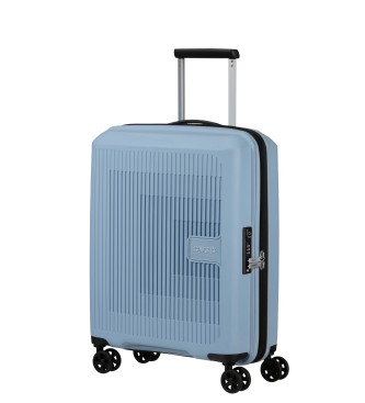 American Tourister Aerostep kabinski kovček s prostornino do 40 L, tog, razširljiv, modre barve