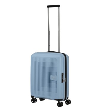 American Tourister Aerostep kabinski kovček s prostornino do 40 L, tog, razširljiv, modre barve