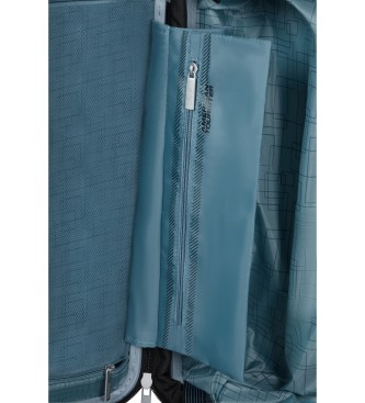 American Tourister Aerostep kabinski kovček s prostornino do 40 L, tog, razširljiv, modre barve