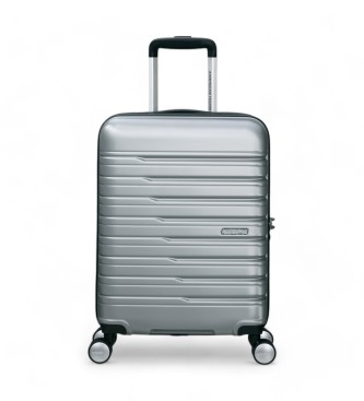 American Tourister Walizka kabinowa Flashline 55 sztywna szara