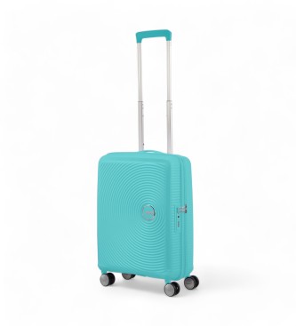American Tourister Soundbox cabin case turquoise harde koffer