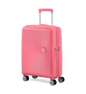 American Tourister Valigia cabina rigida color corallo Soundbox Spinner