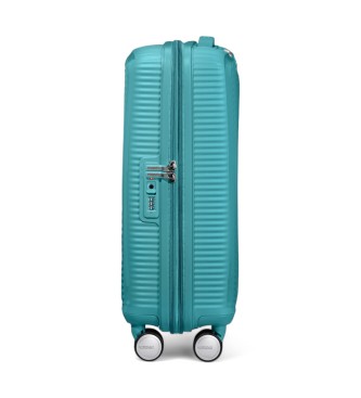 American Tourister Soundbox cabin case turquoise hard case