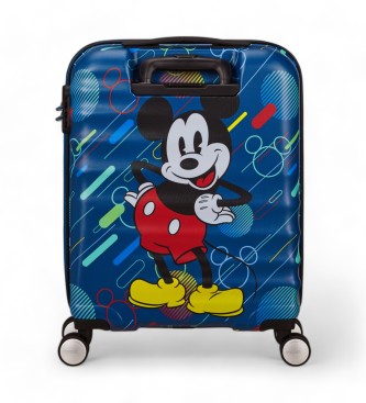 American Tourister Niebieska walizka kabinowa z twardą ścianką Wavebreaker Disney