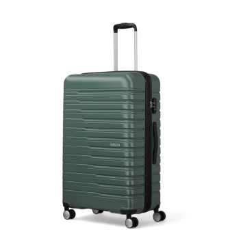 American Tourister Maleta grande Flashline 78 rgida verde