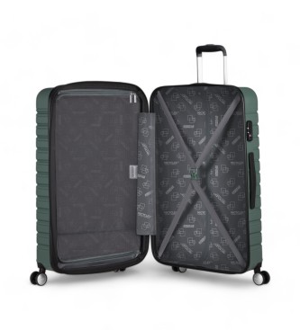 American Tourister Maleta grande Flashline 78 rgida verde