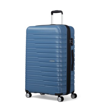 American Tourister Large Flashline hard suitcase blue