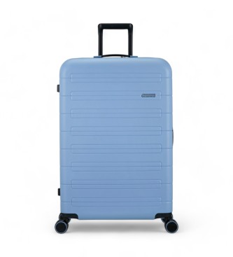 American Tourister Groer erweiterbarer Koffer Novastream Spinner 77 blau