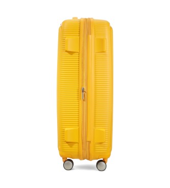 American Tourister Soundbox Spinner groer Hartschalenkoffer gelb