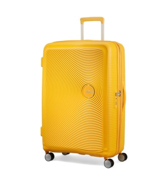 American Tourister Soundbox Spinner groer Hartschalenkoffer gelb