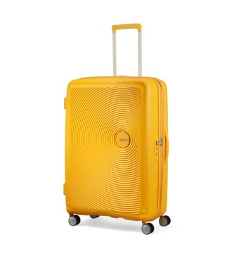 American Tourister Soundbox Spinner groer Hartschalenkoffer gelb