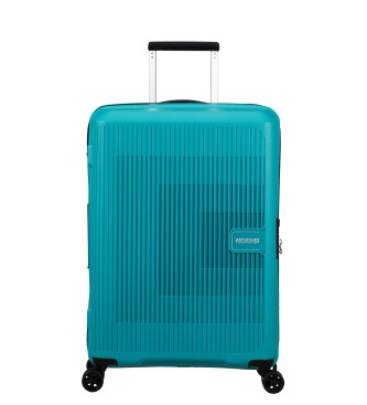 American Tourister Valigia media rigida Aerostep espandibile con capacit fino a 72,5 L turchese