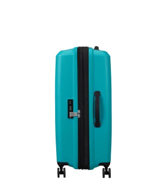 American Tourister Aerostep Medium Uitbreidbare koffer tot 72,5 L turquoise