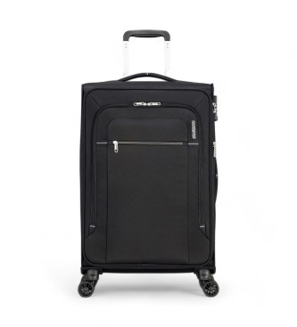 American Tourister Crosstrack Spinner medium soft suitcase black 
