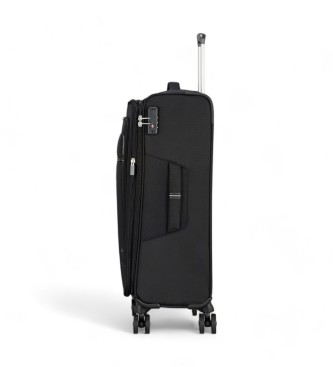 American Tourister Crosstrack Spinner medium soft suitcase black 
