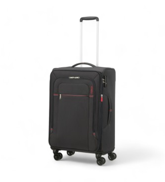 American Tourister Crosstrack Spinner medium soft suitcase grey
