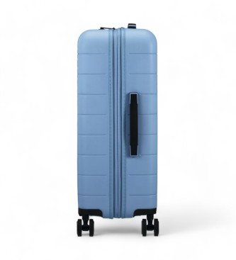 American Tourister Średnia walizka Novastream Spinner niebieska