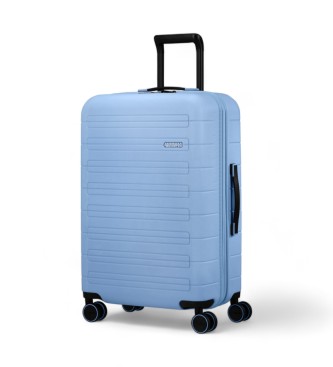 American Tourister Średnia walizka Novastream Spinner niebieska