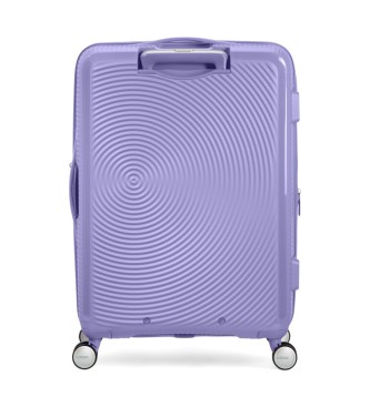 American Tourister Soundbox Spinner medium rigid case lilac