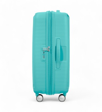American Tourister Soundbox Spinner medium harde koffer turquoise