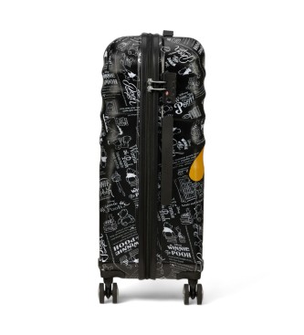 American Tourister Średnia walizka twarda Wavebreaker Disney czarna 