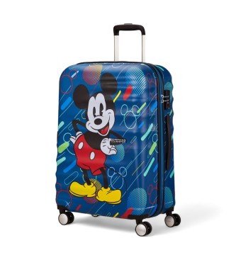 American Tourister Wavebreaker Disney medium hard suitcase blue 