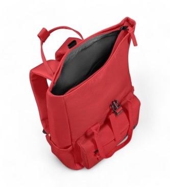 American Tourister Urban Groove backpack. Eco-friendly red