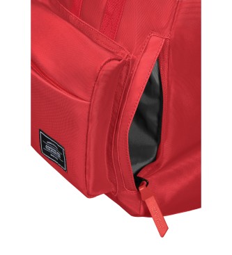 American Tourister Urban Groove backpack. Eco-friendly red