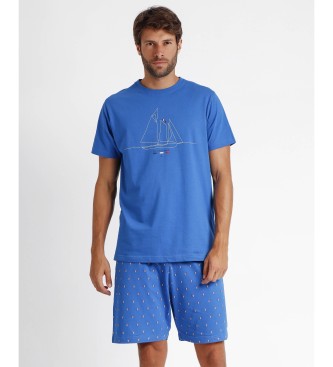 Antonio Miro Pijama de manga curta para vela azul