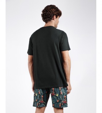 Antonio Miro Pyjama à manches courtes Tropical Tucan