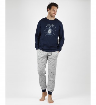 Antonio Miro Pyjama Nuit marine, gris