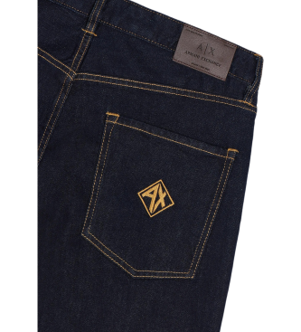 Armani Exchange Modre kavbojke s petimi žepi