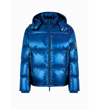 Armani Exchange Cappotto in piume blu