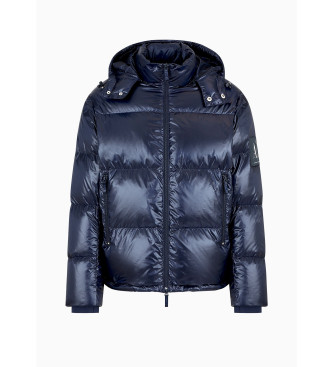 Armani Exchange Marineblauer Daunenmantel