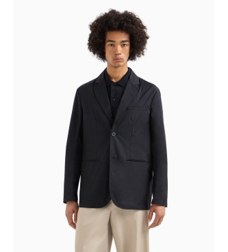 Armani Exchange Enkelknppt kavaj marinbl