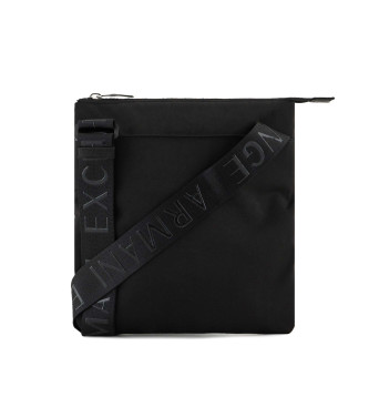 Armani Exchange Black coated shoulder strap