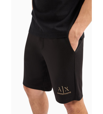 Armani Exchange Bermuda shorts logo black