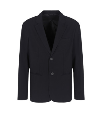 Armani Exchange Schwarzer Blazer aus Wollmischung