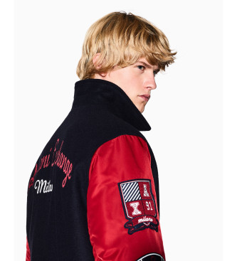 A|X Armani Exchange Navy Univesitaria Bomber Jacket