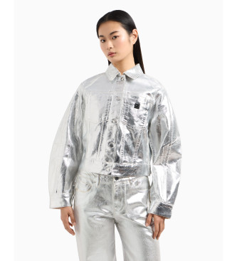 Armani Exchange Silver Mirror Jacket