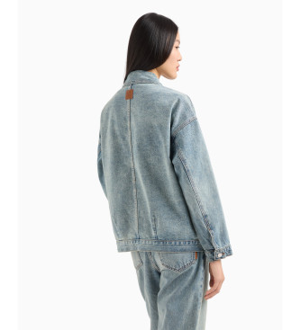 Armani Exchange Modra jakna iz džinsa