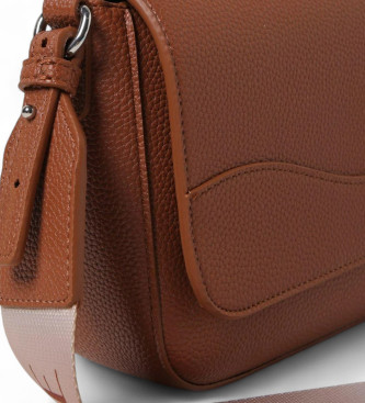 Armani Exchange Brązowa torba na ramię z logo