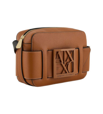 Armani Exchange Bolso bandolera marrn