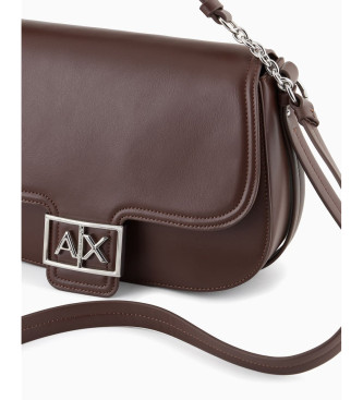 Armani Exchange Saco de ombro castanho