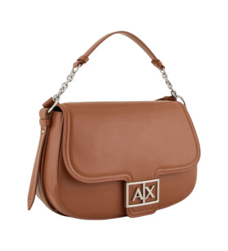 Armani Exchange Bolso Bandolera marrn