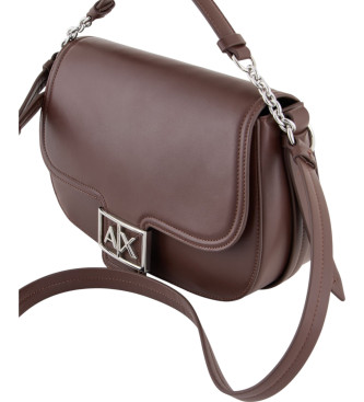 Armani Exchange Bolso Bandolera marrn